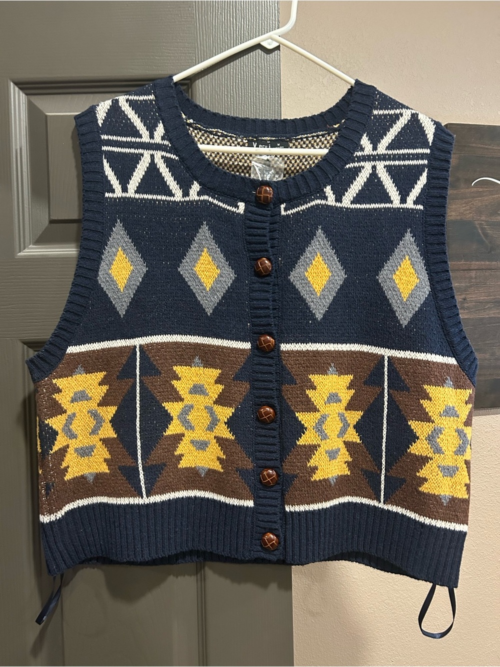 Very J Western Sweater Vest